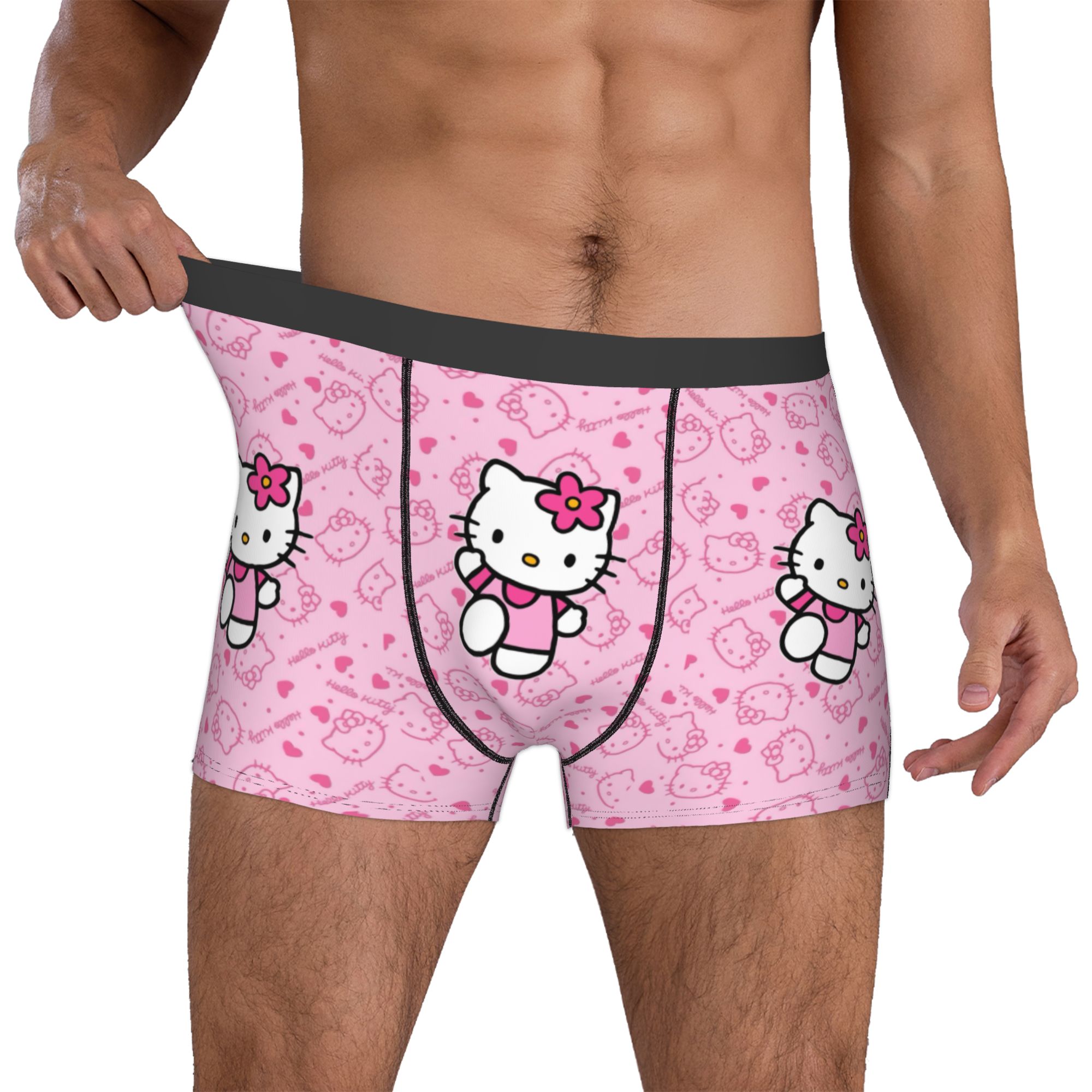 Culottes Boxer Imprimées Rose  - Boyshort Underwear avis et prix