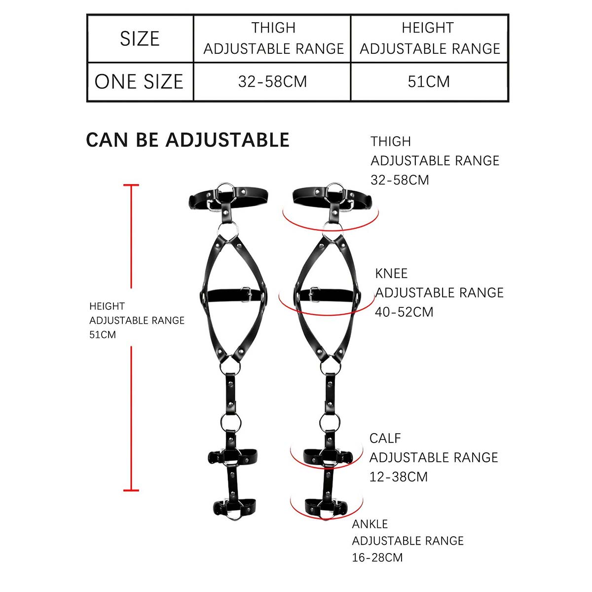 Lingerie en cuir sexy BDSM, ja - Garter Belt Set avis et prix